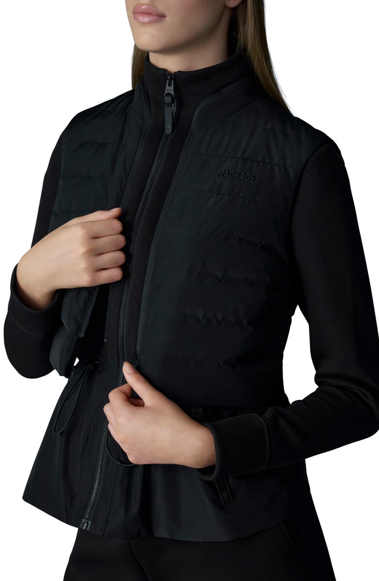 Mackage Priscilla 3-in-1 Hybrid Lightweight Jacket with Down Vest, Alternate, color, Black