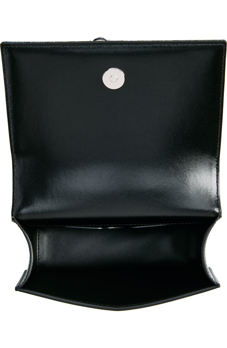 McQueen Jeweled Denim Shoulder Bag, Alternate, color,