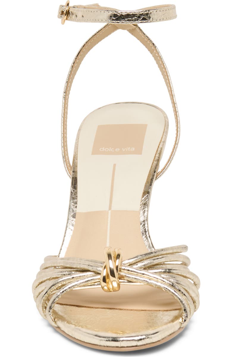 Dolce Vita Isebel Ankle Strap Sandal, Alternate, color, Platinum Distressed Leather