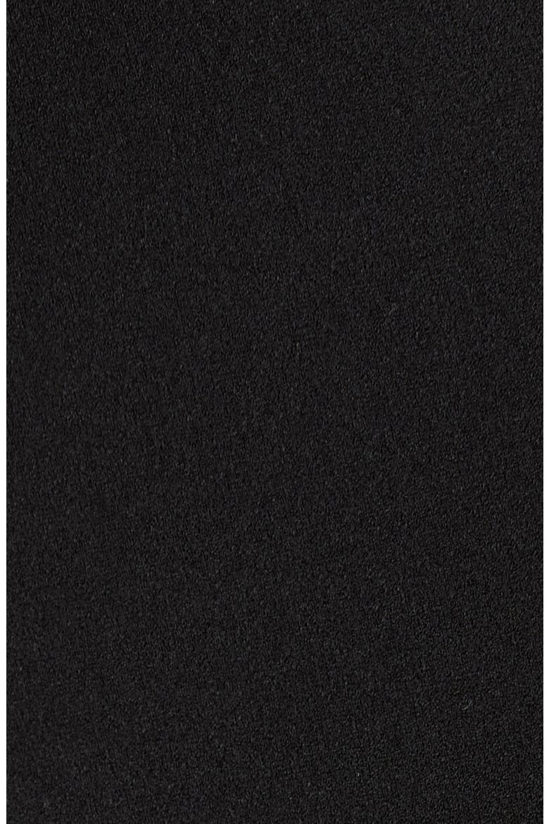 Tie Waist Scuba Crepe Sheath Dress, Alternate, color, ANNE BLACK
