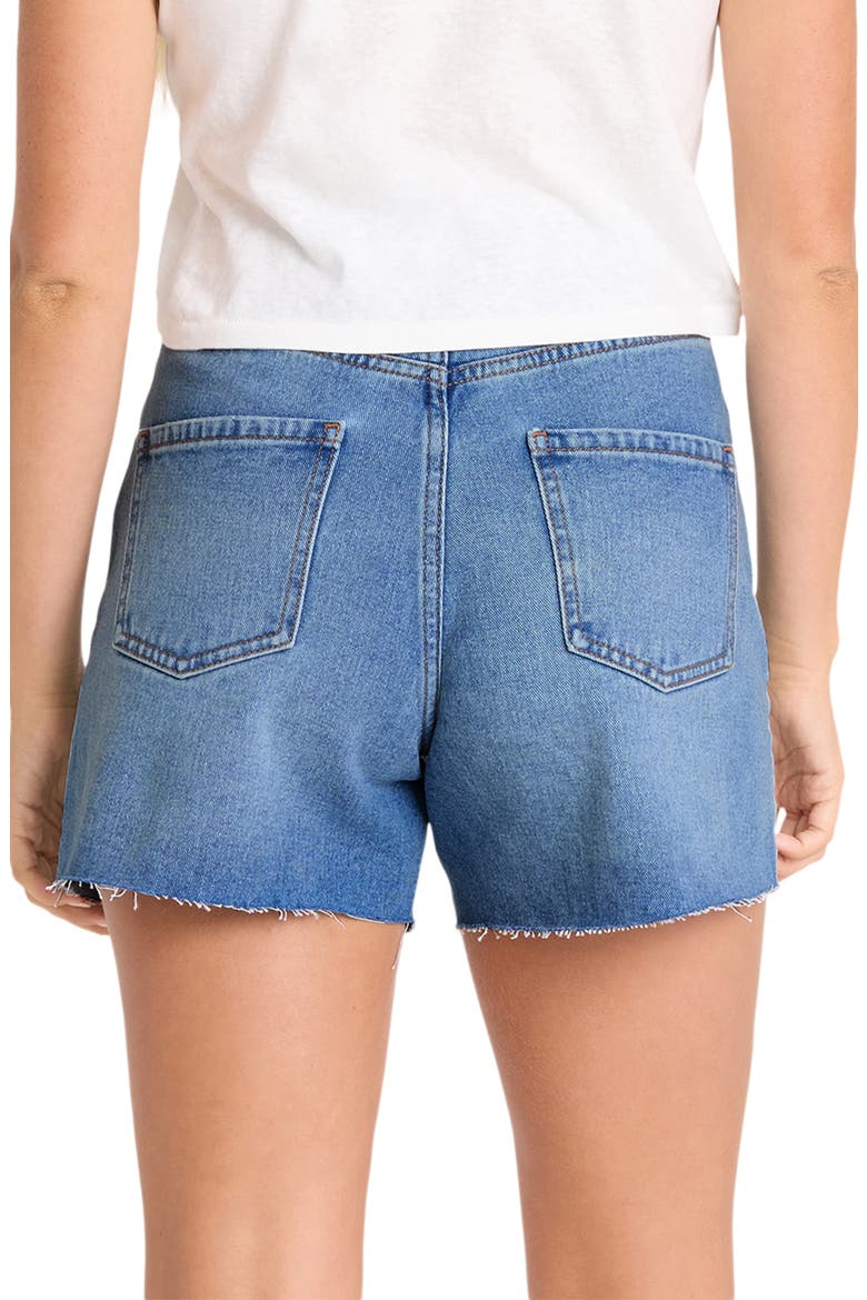 Riley Raw Hem High Waist Denim Shorts, Alternate, color, PACIFIC WASH