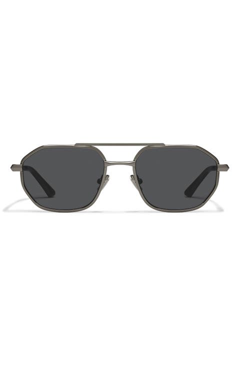 En Route 57mm Aviator Sunglasses