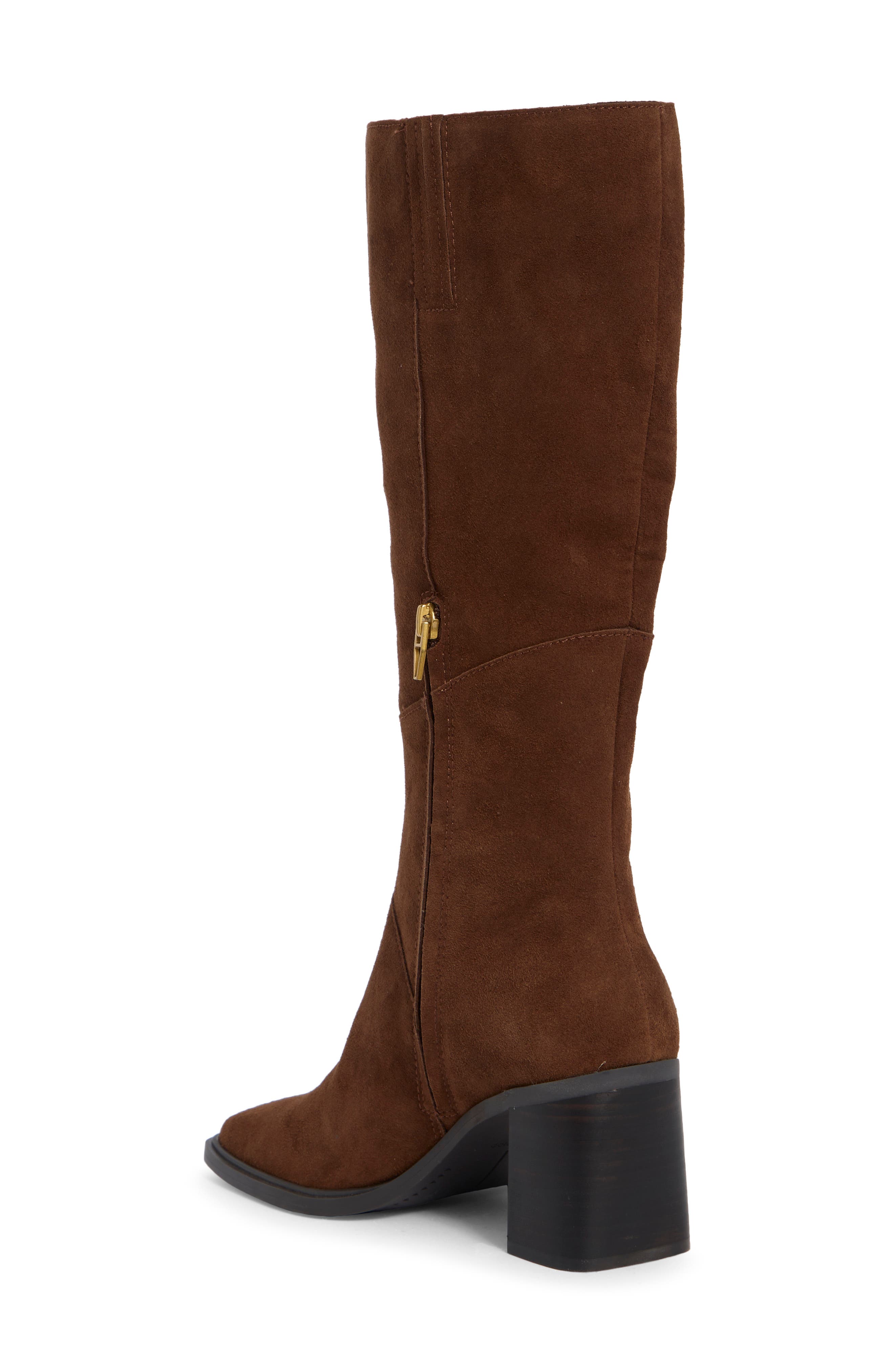 Farrah Tall Boot, Alternate, color, COCOA SUEDE
