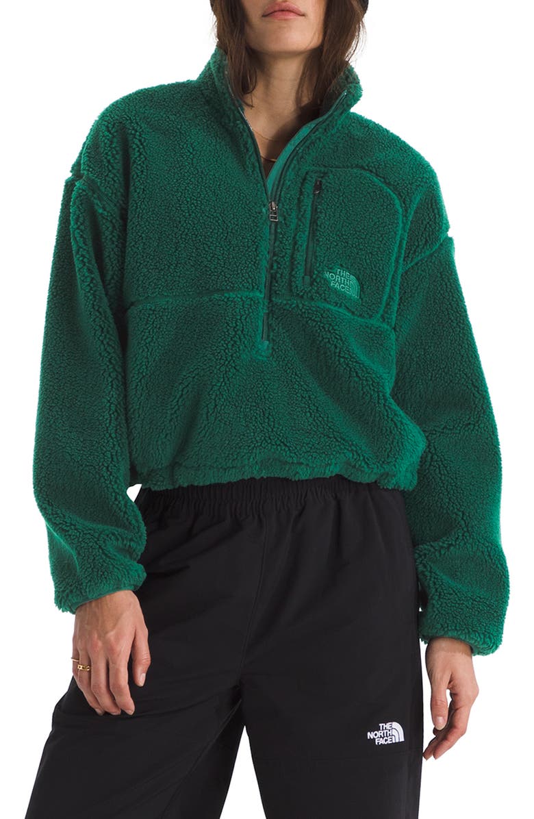 The North Face Extreme Pile 2 Fleece Half Zip Pullover, Main, color, Hunter Green