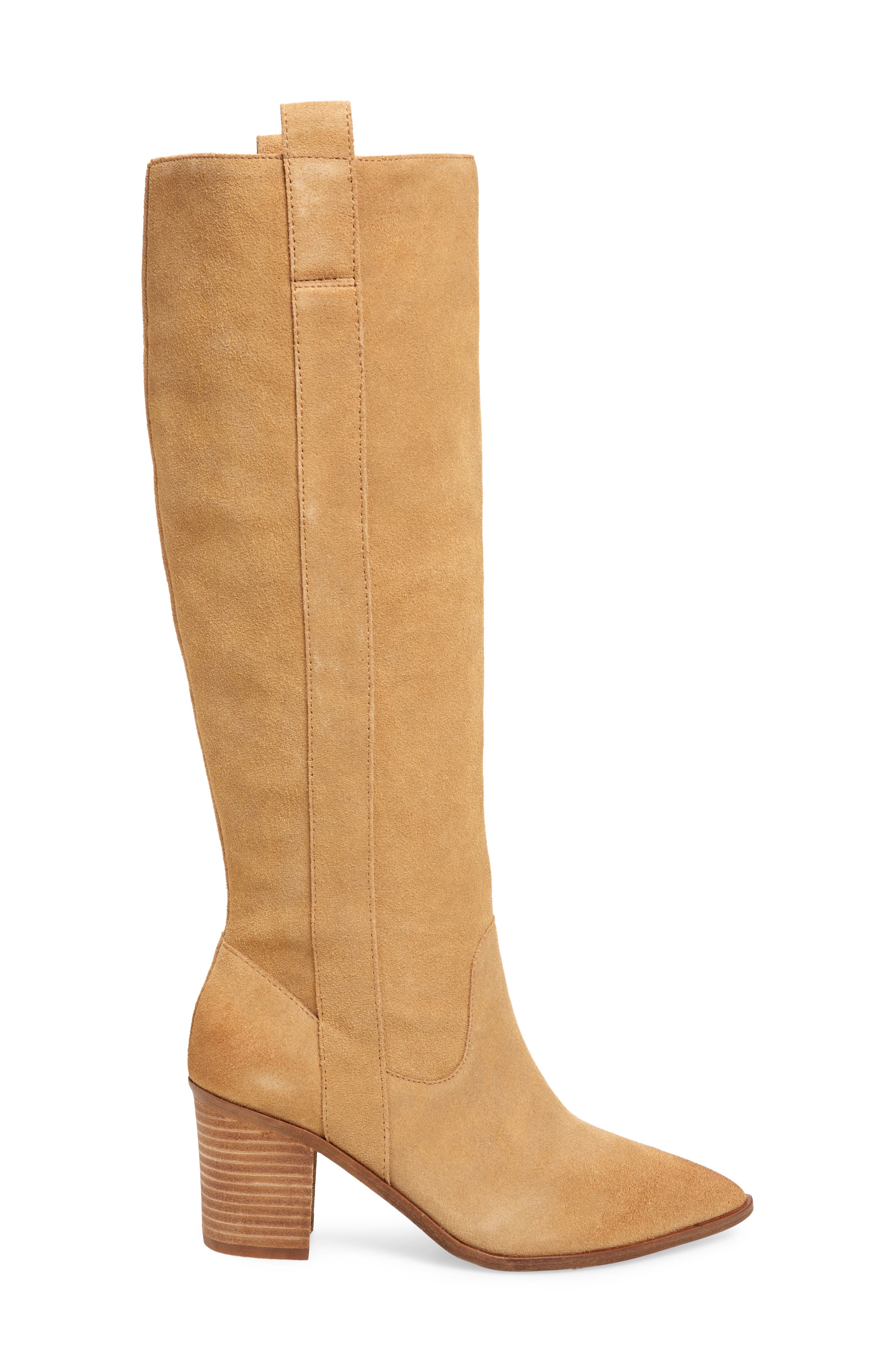 Exhibit Knee High Boot, Alternate, color, BISOTTI SUEDE
