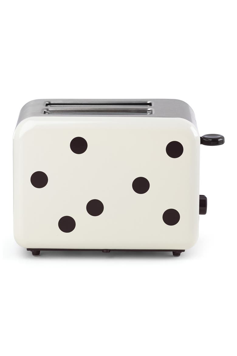 dot 2-slice toaster, Main, color, BLACK/ WHITE
