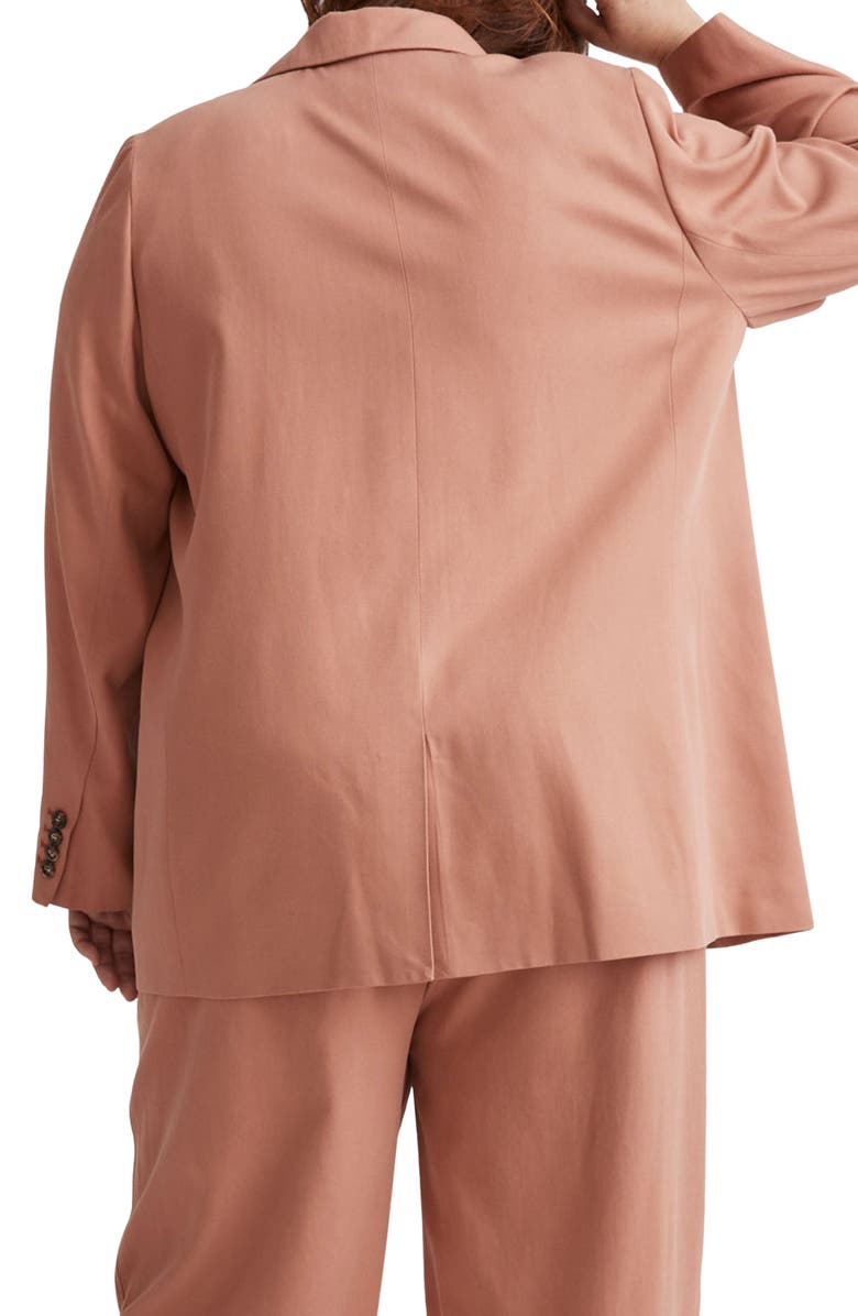 Madewell The Larsen Drapeweave Blazer, Alternate, color, Dried Rose