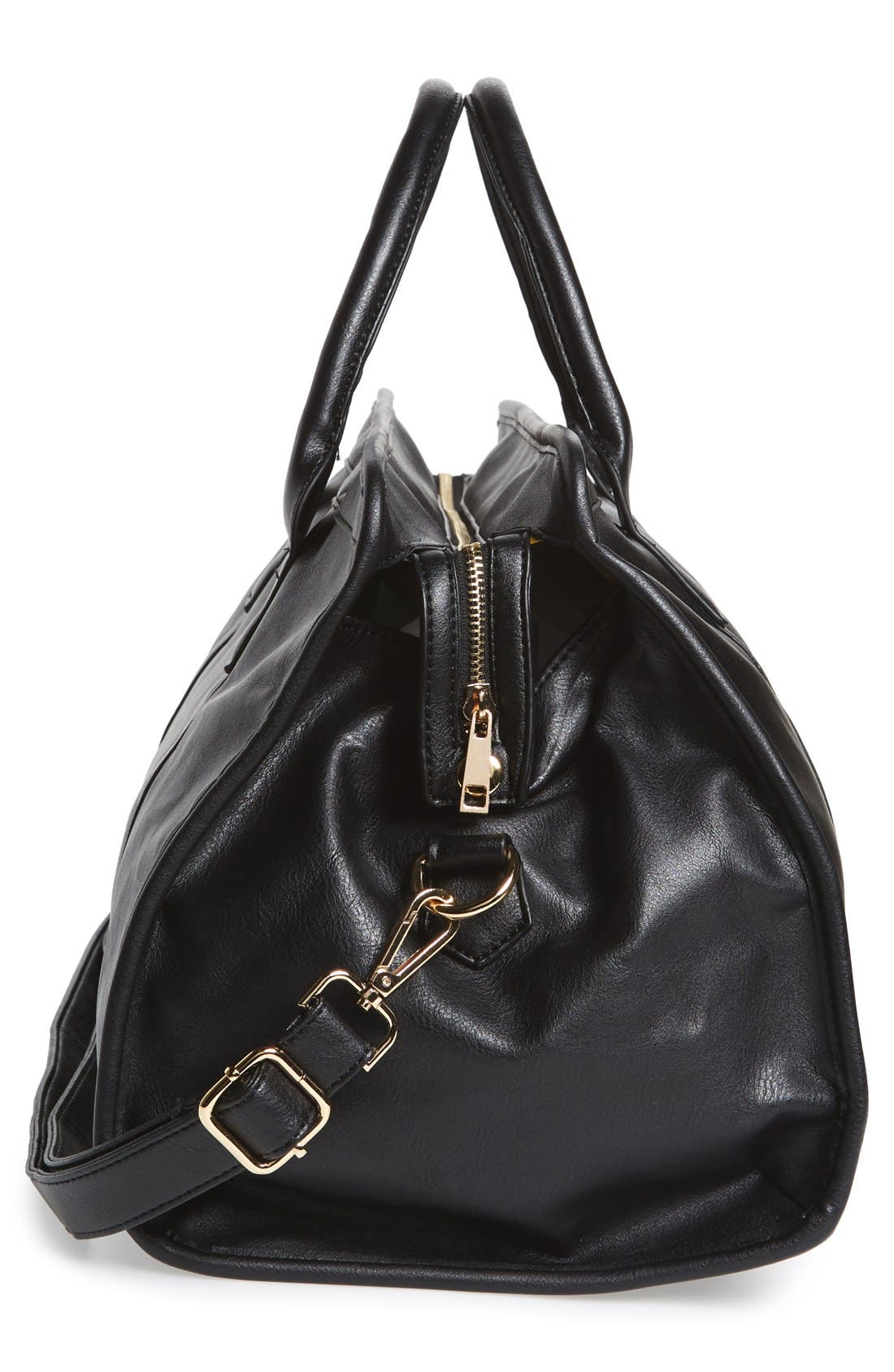 NU-G Faux Leather Overnighter Bag, Alternate, color, 