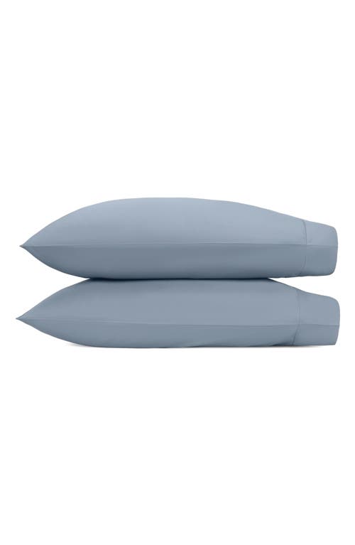 Matouk Talita Hemstitch Sham in Hazy Blue