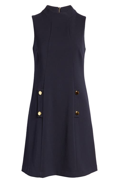 Harper Rose High Neck Dress In Blue