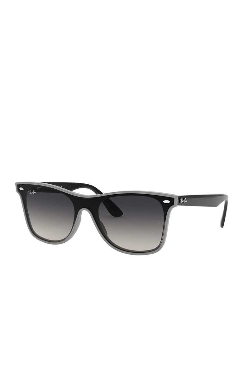 Ray-Ban Blaze 141mm Wayfarer Shield Sunglasses, Alternate, color, 