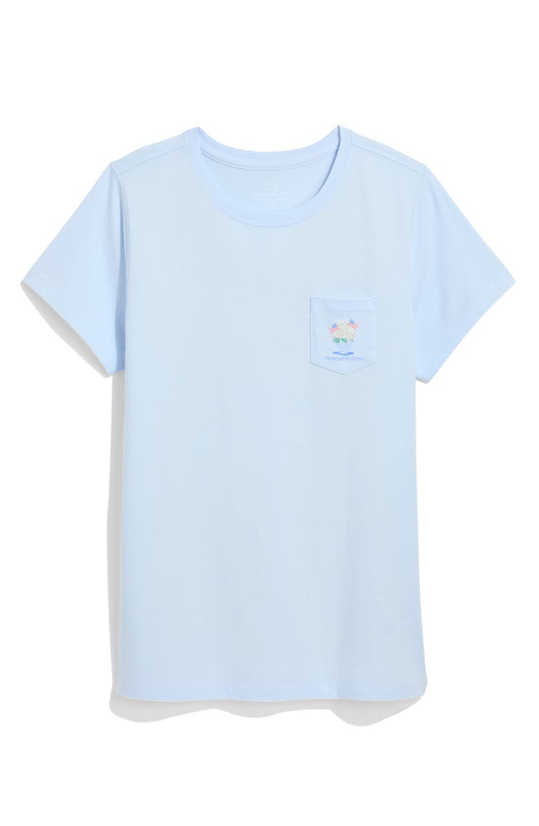 vineyard vines Flag Bouquet Cotton Graphic T-Shirt, Main, color, Rocks Blue