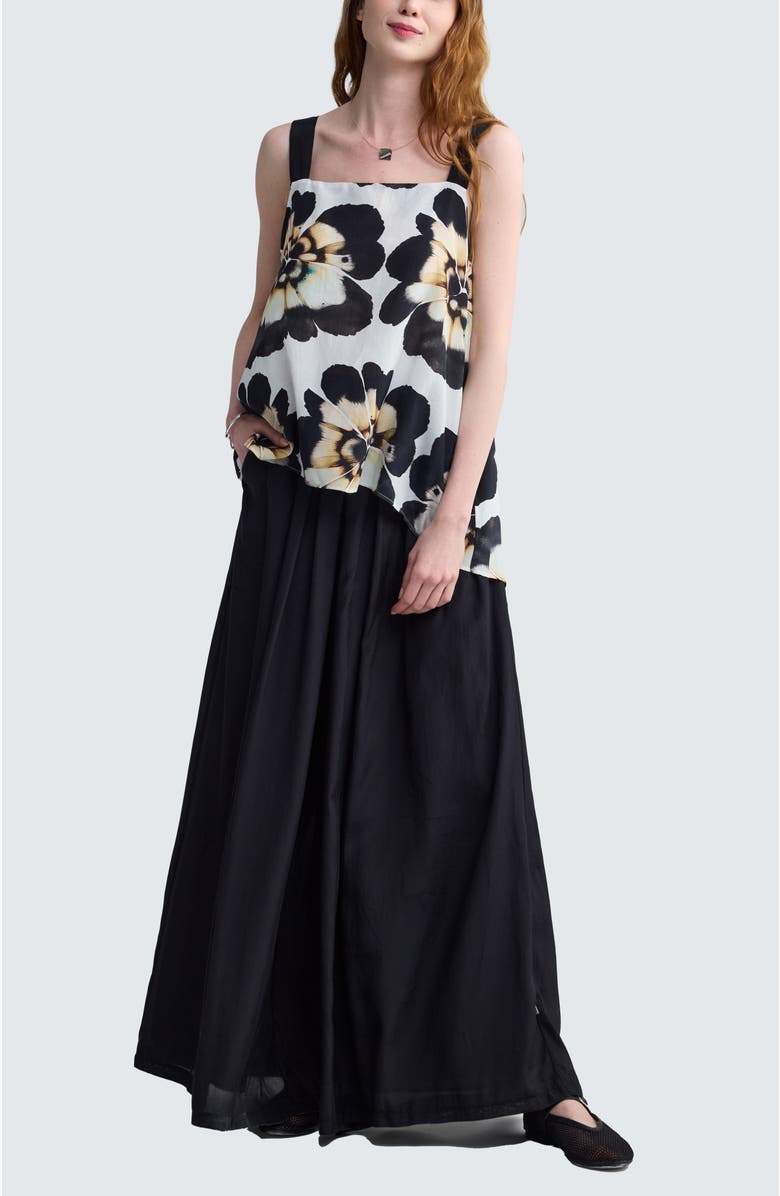 LUUKAA Valina Floral Print Square-Neck Top, Alternate, color,