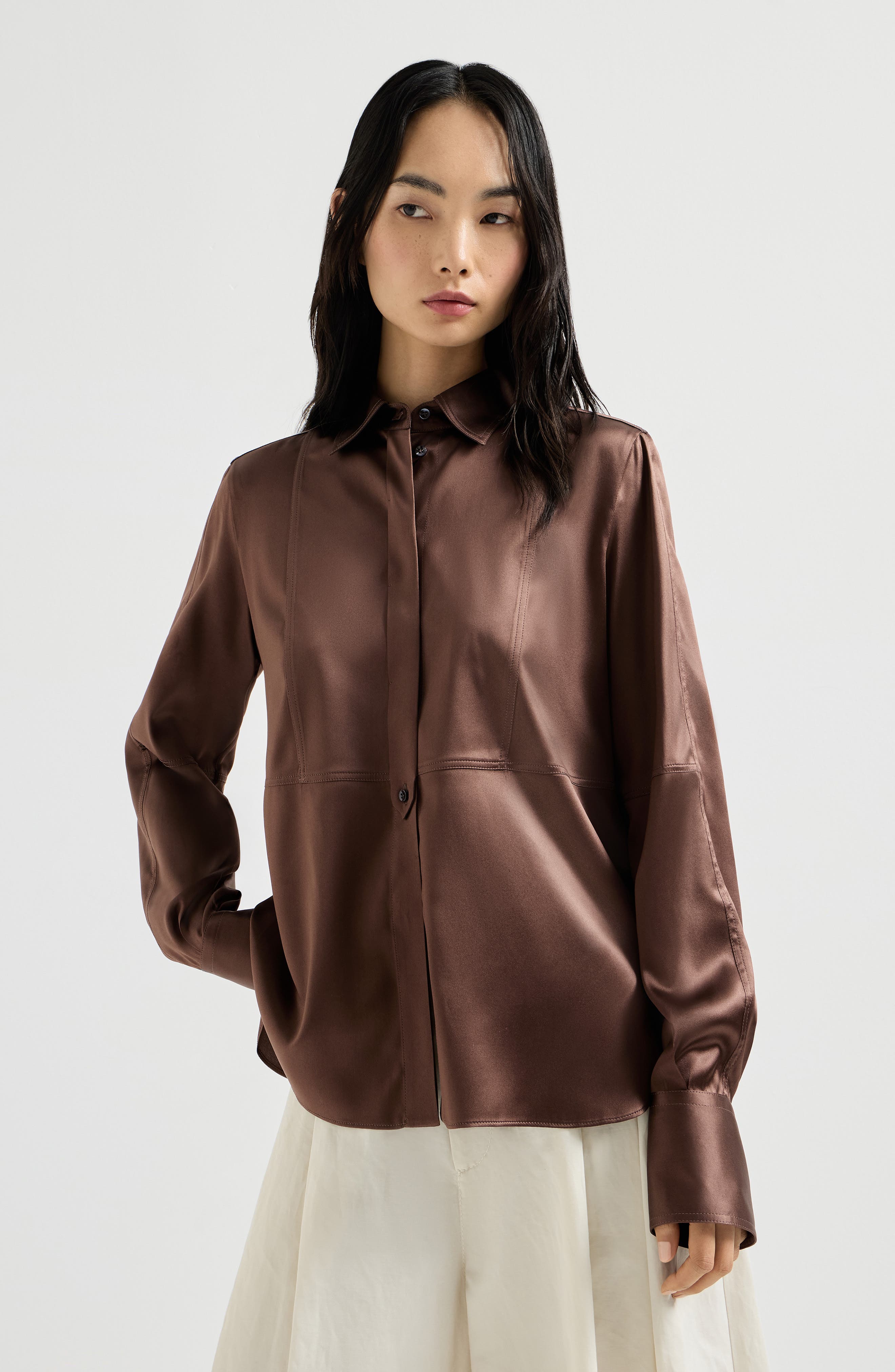 Satin shirt - image 3