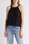 Loveappella Clip Dot Halter Tank Top