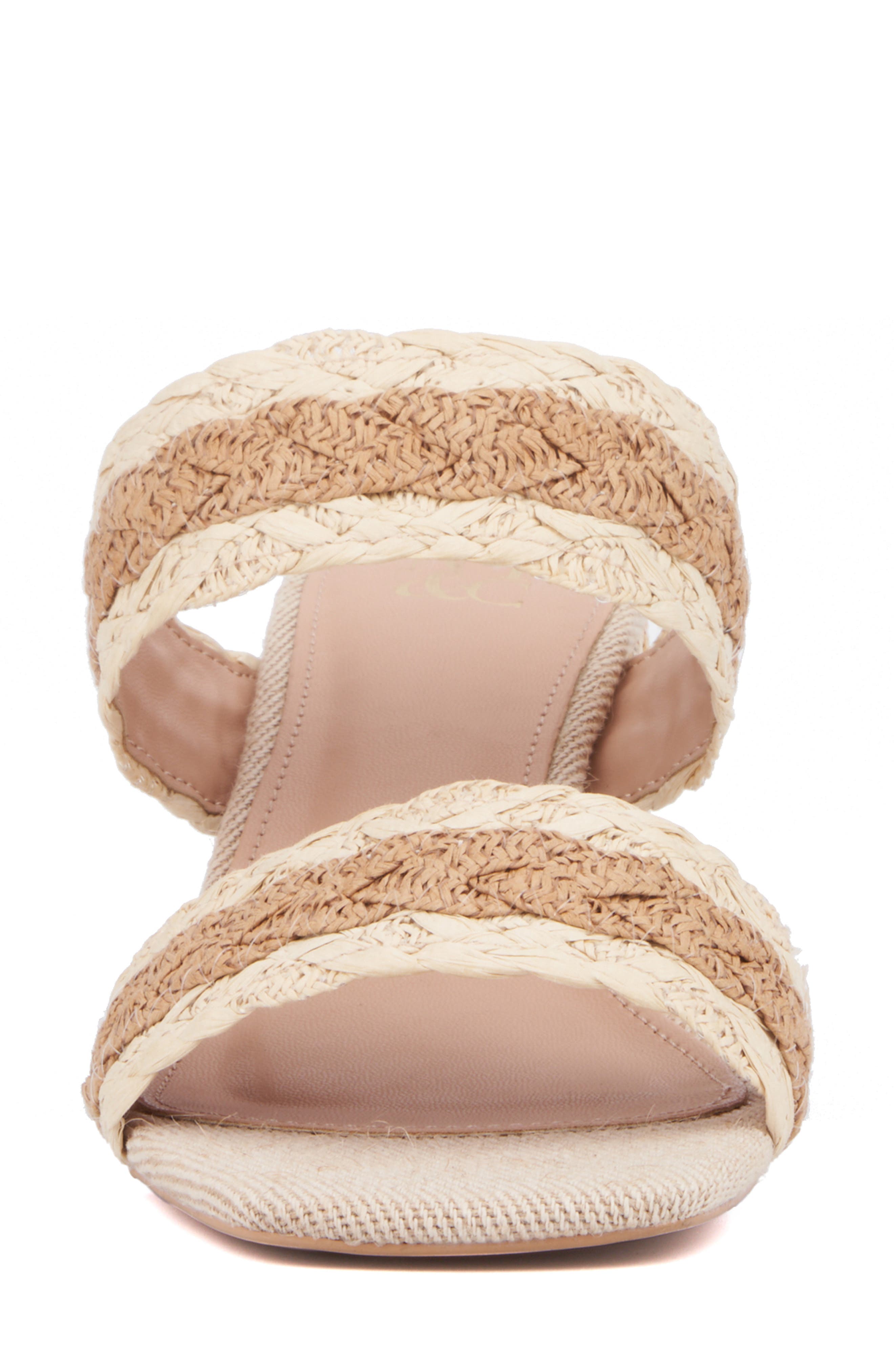NEW YORK AND COMPANY Fala Slide Sandal, Alternate, color, Bone/Natural