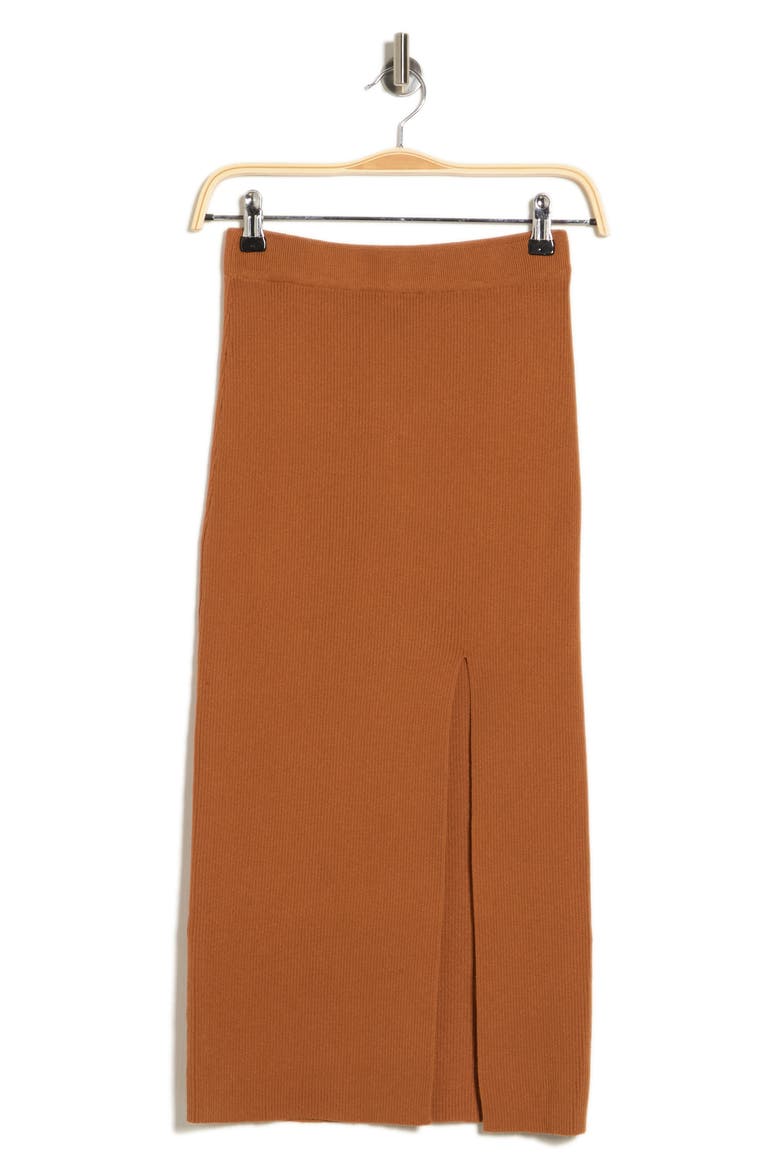 Split Midi Skirt, Alternate, color, CAMEL