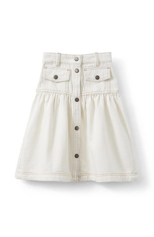 Shop Cotton On Kids Kid's Cherie Denim Midi Skirt In Hayman Ecru