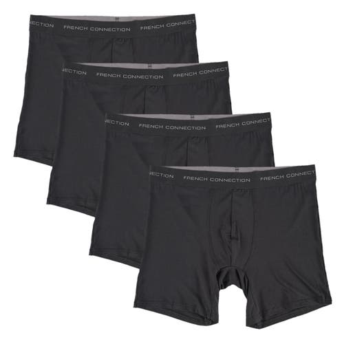 French Connection Mens 4-pack Modal Boxer Brief In Multi