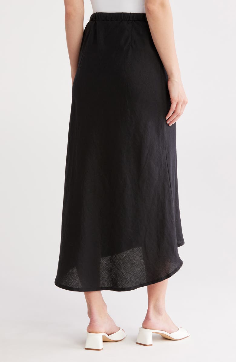 James Perse Bias Cut Linen Skirt, Alternate, color,