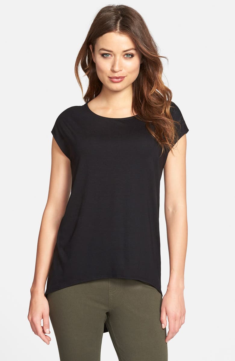 Eileen Fisher Asymmetrical Hem Top, Main, color, 