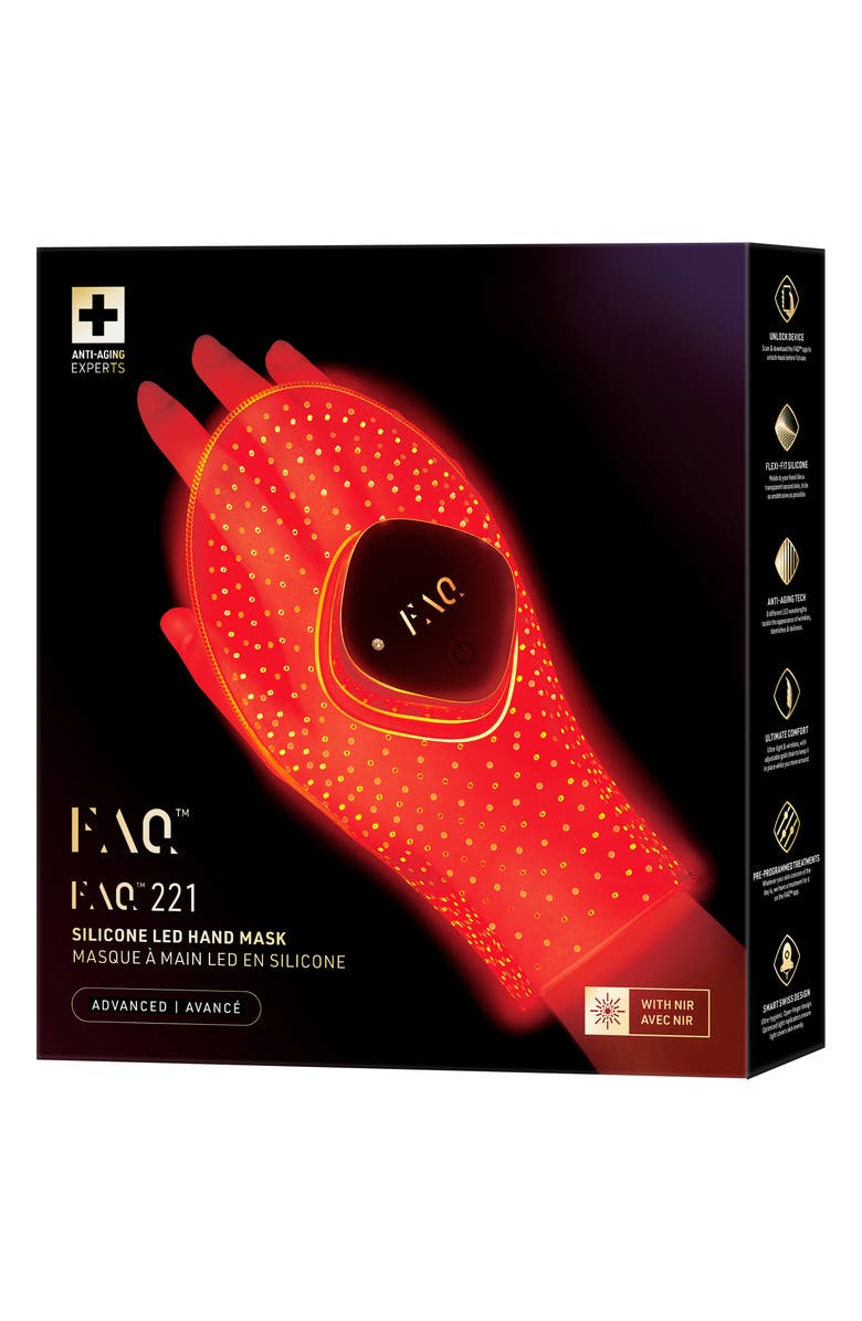 FOREO FAQ<sup>™</sup> 221 Silicone LED + Near-Infrared Hand Mask, Alternate, color,