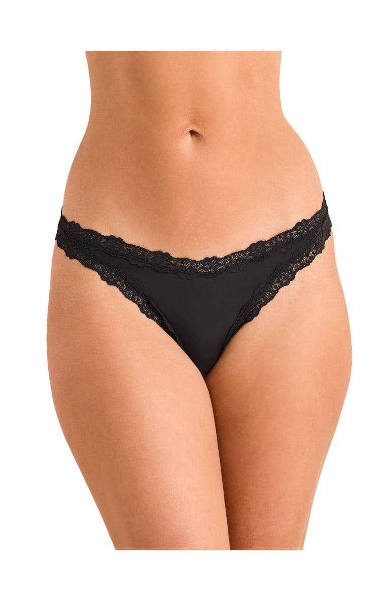 Adore Me Siena High Cut Panties, Main, color, Black