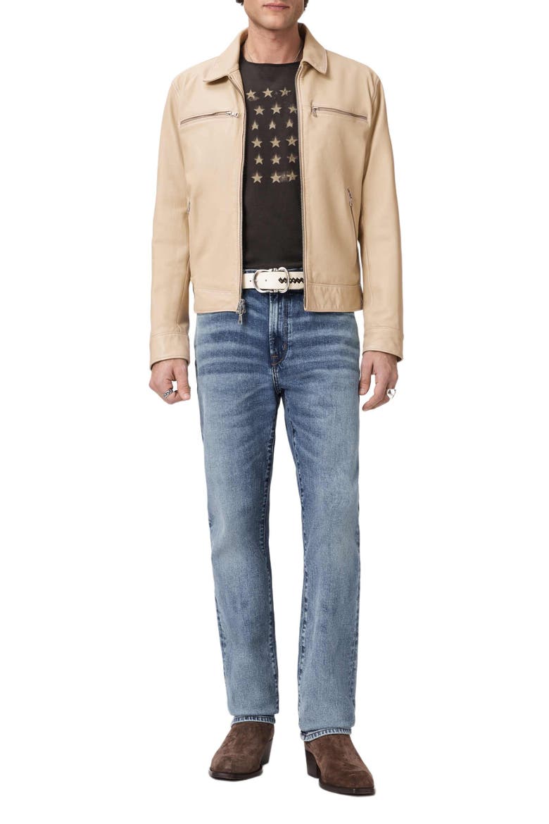 Nicholas Burnished Sheepskin Leather Jacket, Alternate, color, FADED TWINE