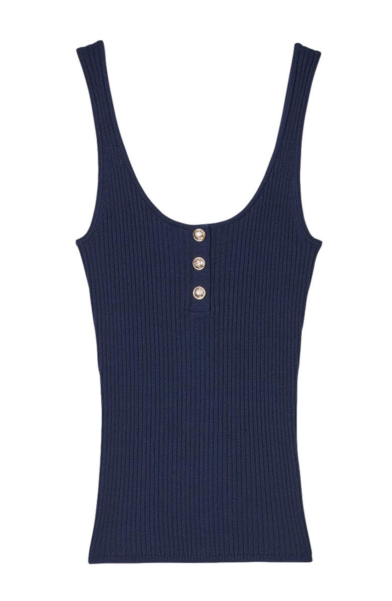 SANDRO Ribbed vest top, Alternate, color, 
