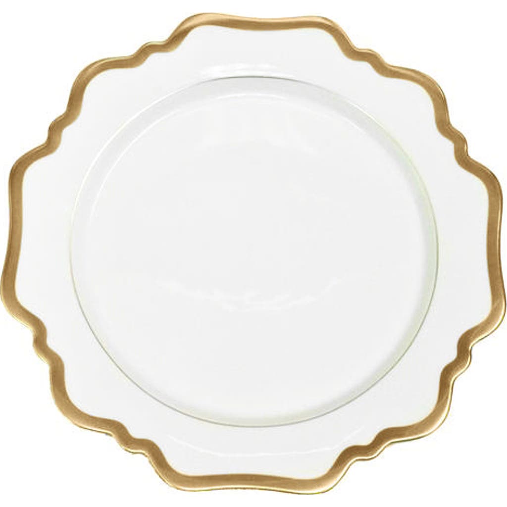Anna Weatherley Anitque White Gold Salad Plate in White/gold  product