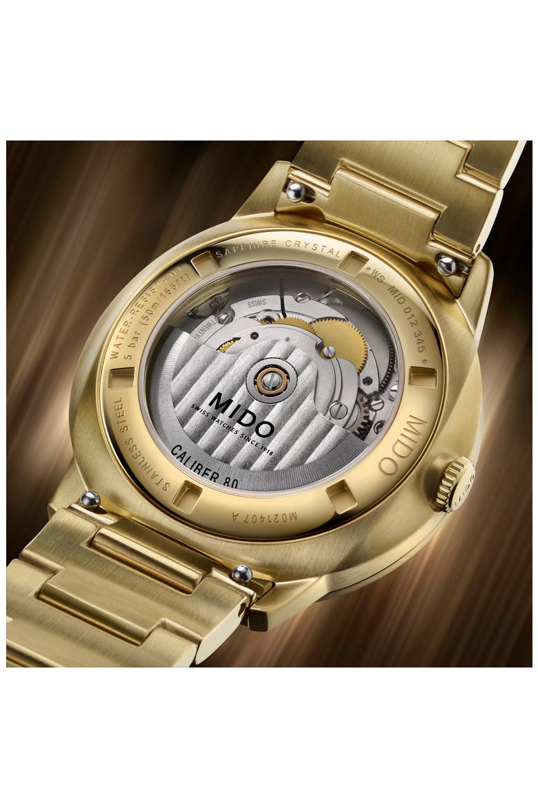 Commander Gradient Automatic Goldtone Bracelet Watch, 40mm, Alternate, color, GOLD
