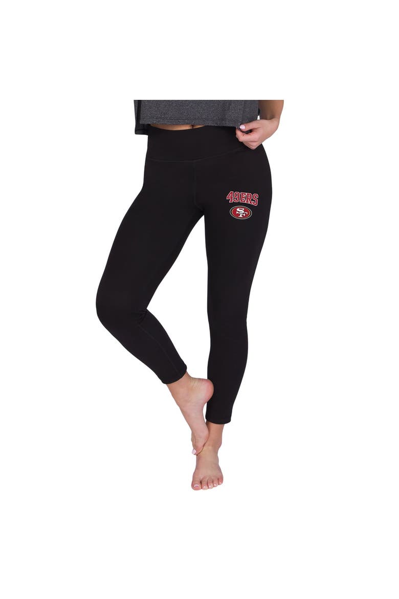 Women's Concepts Sport Black San Francisco 49ers Sentry Knit Leggings, Main, color, Black