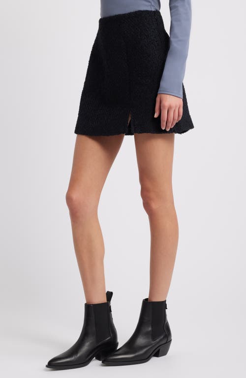 Open Edit Tweed Miniskirt In Navy Blazer