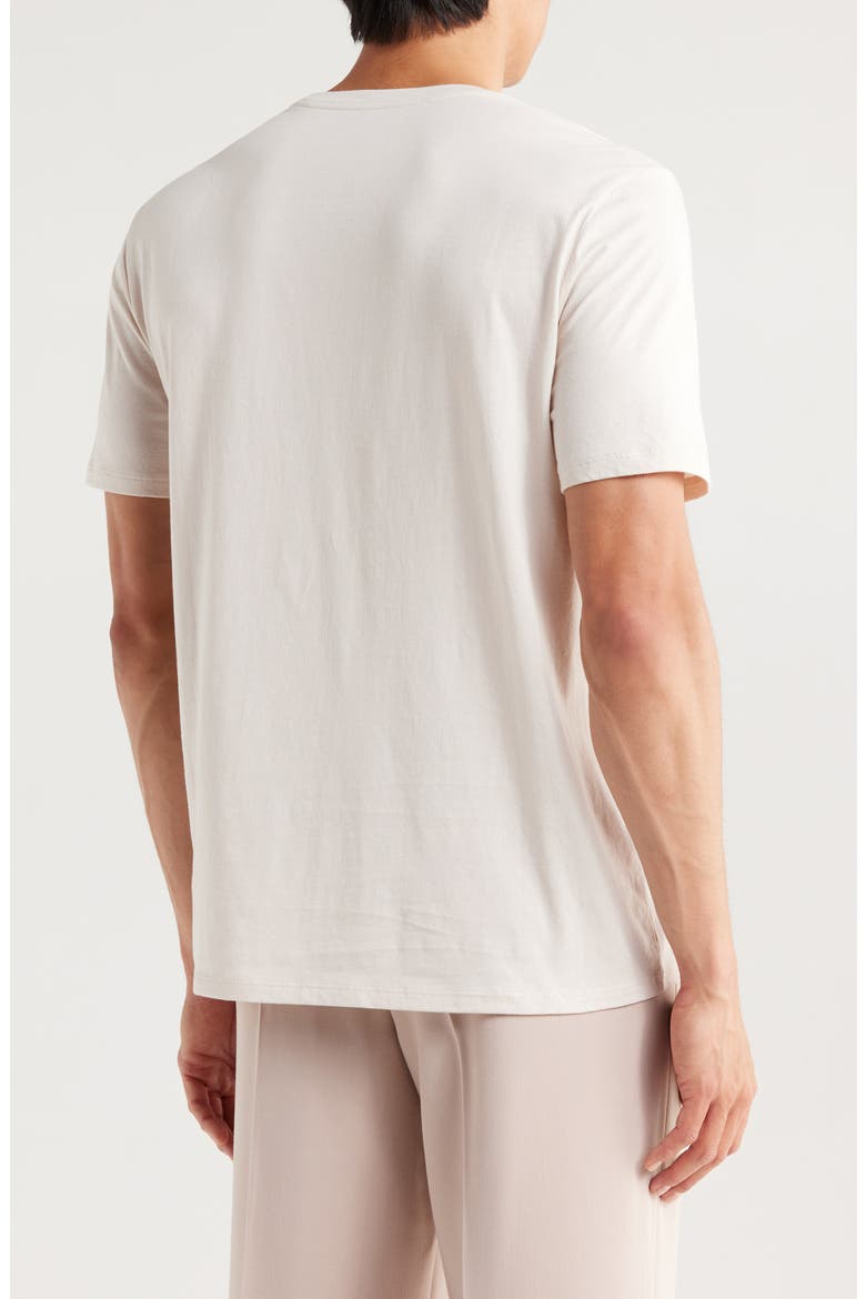 Pima Cotton Crewneck T-Shirt, Alternate, color, SAND
