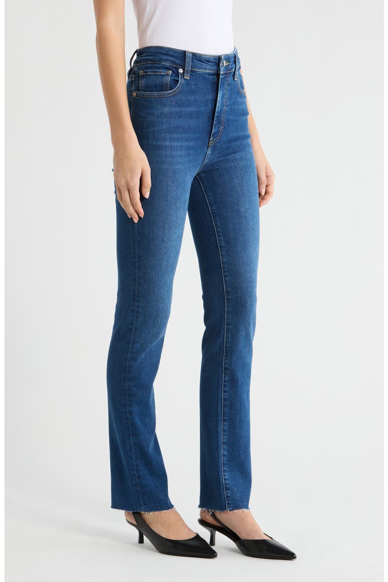 The Pencil High Waist Raw Hem Crop Jeans, Alternate, color, FEMMA RAW AFTER