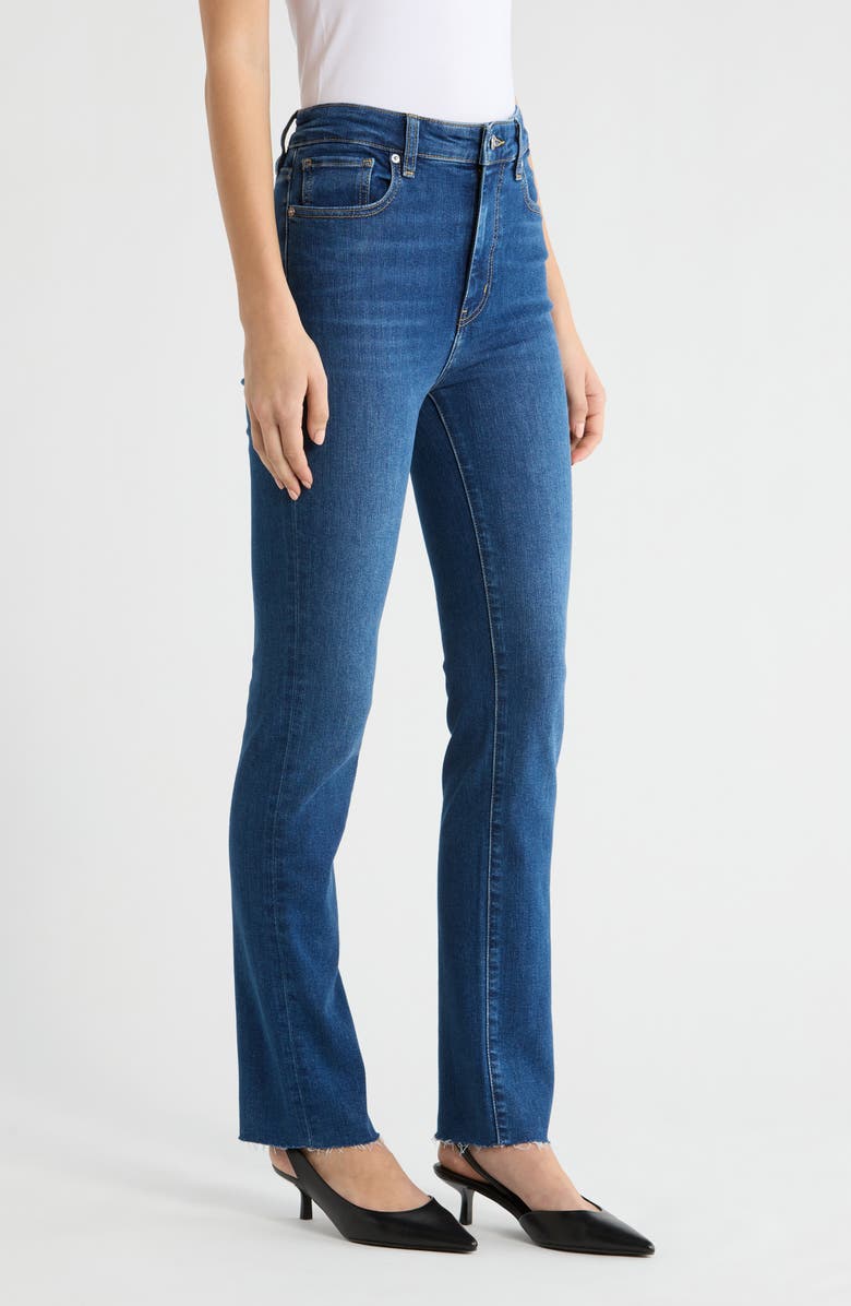 FRAME The Pencil High Waist Raw Hem Crop Jeans, Alternate, color, Femma Raw After
