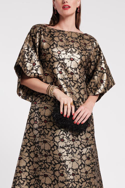 FRANCES VALENTINE FRANCES VALENTINE SPINNAKER 100% COTTON MAXI PRINT DRESS