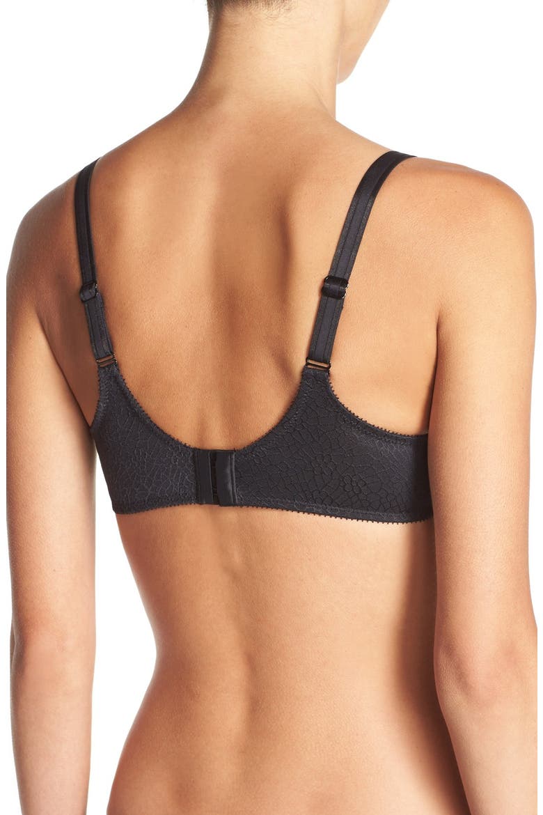 C Magnifique Underwire Minimizer Bra, Alternate, color, BLACK