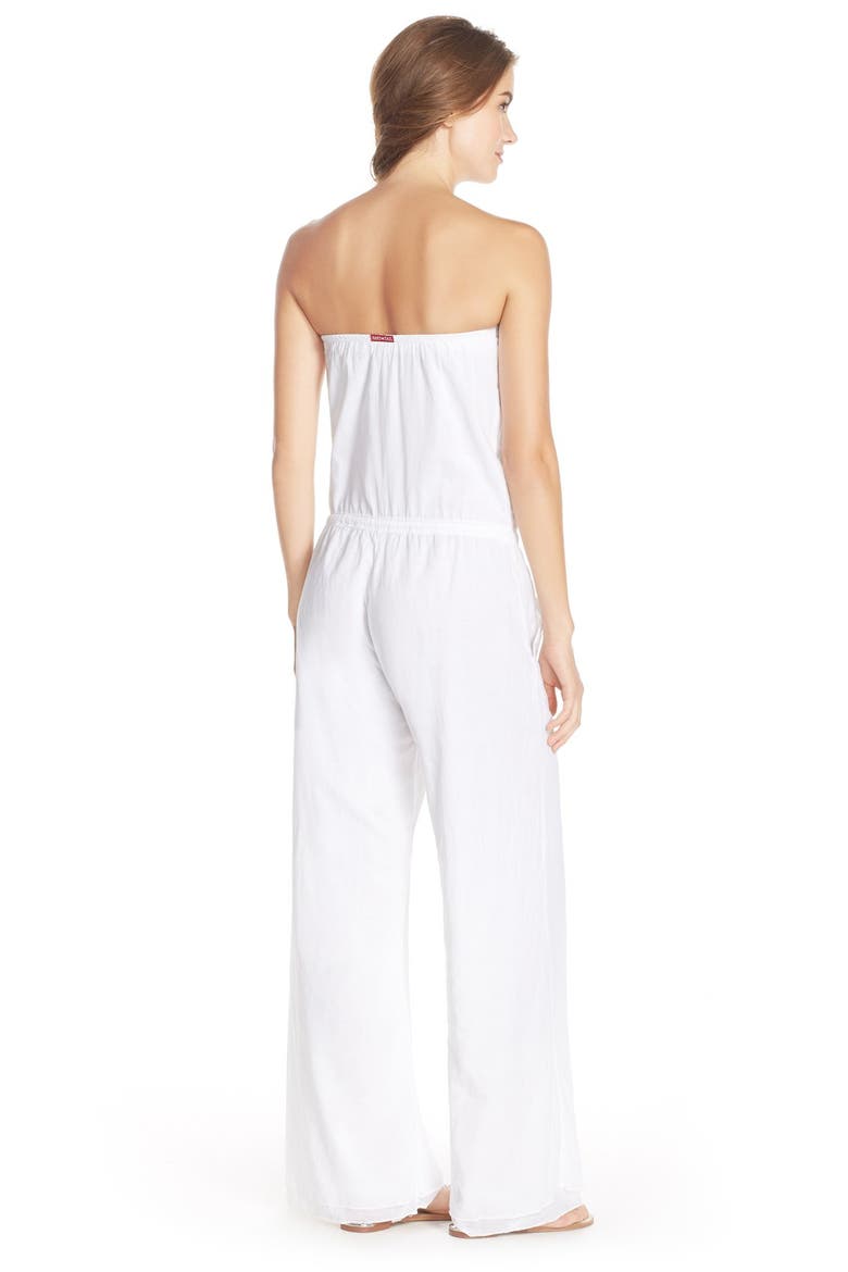 Strapless Jumpsuit, Alternate, color, WHITE