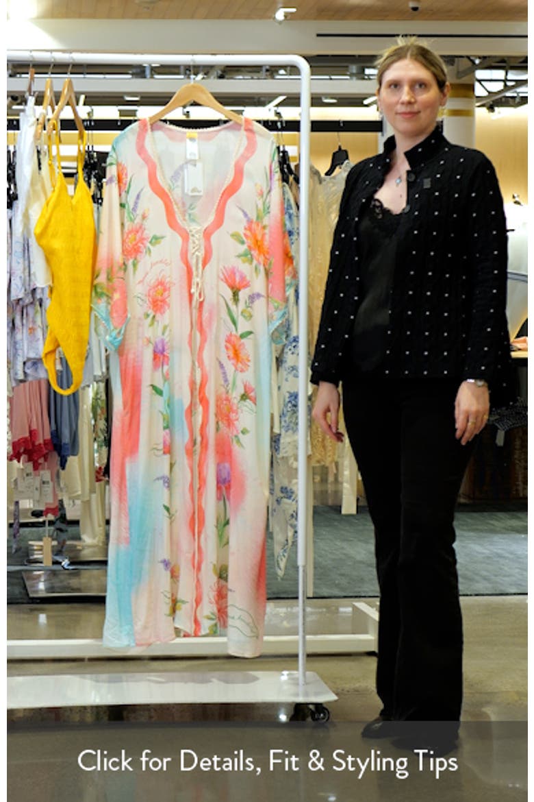 Selma Chroma Floral Caftan Cover-Up video