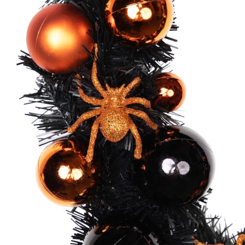 Northlight Spiders And Ornaments Halloween Wreath In Black