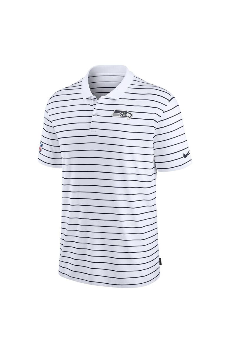 Nike Men's Nike White Seattle Seahawks Sideline Lock Up Victory Performance Polo, Alternate, color, White