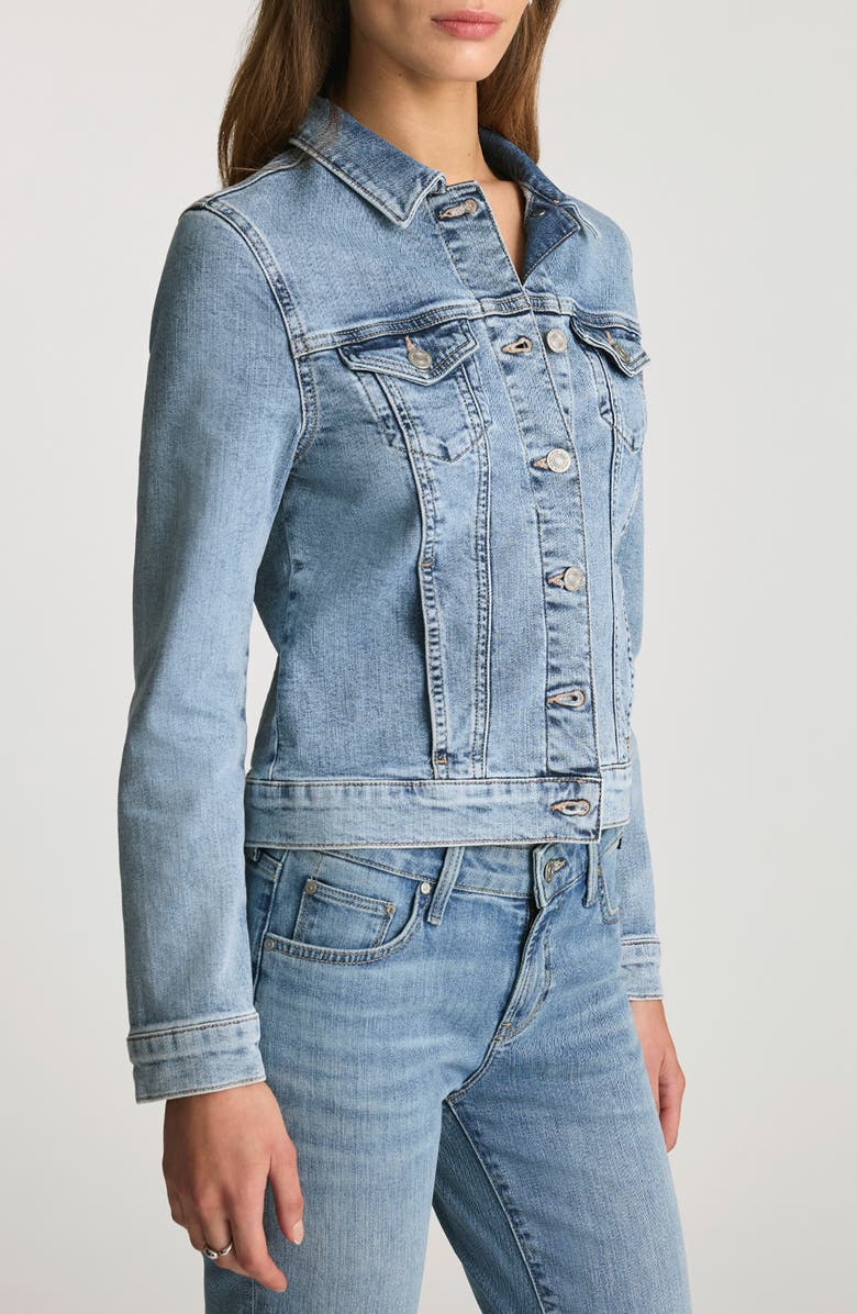 Mavi Jeans Samantha Crop Denim Trucker Jacket, Alternate, color,