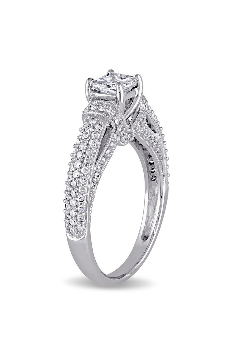 Julianna B. Diamond Princess Engagement Ring 14k, Alternate, color, 14K White Gold