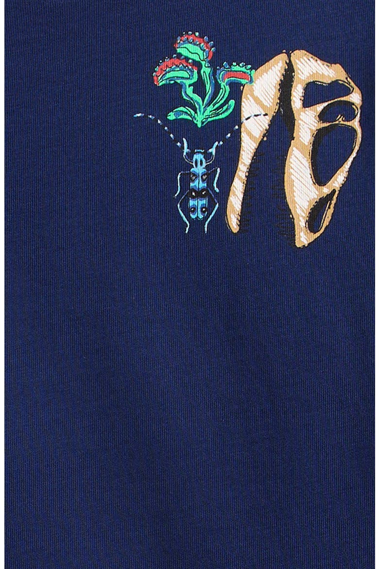 Kids' Cotton Graphic T-Shirt, Alternate, color, COLLEGE NAVY RANDOM THINGS