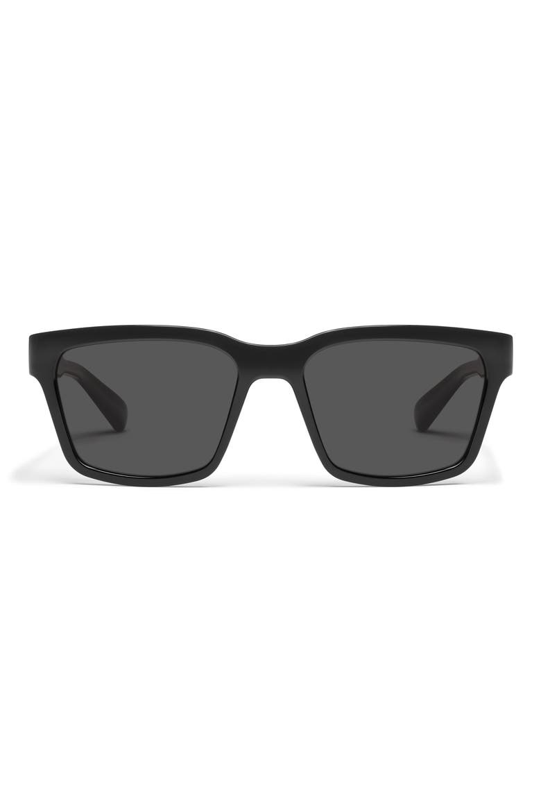 All Good 59mm Polarized Square Sunglasses, Main, color, BLACK/ BLACK POLARIZED