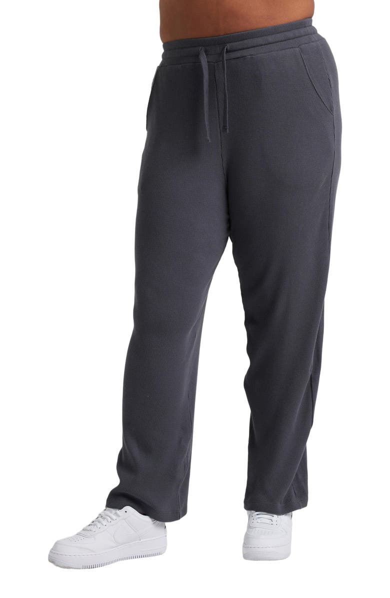 Losano Organic Cotton Drawstring Pant, Alternate, color, Charcoal