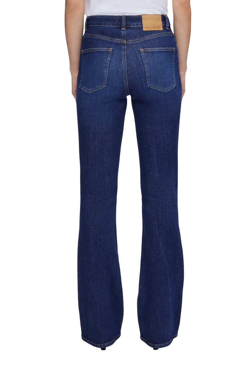ALIGNE Slim Flare Organic Cotton Jeans, Alternate, color, Ocean Blue