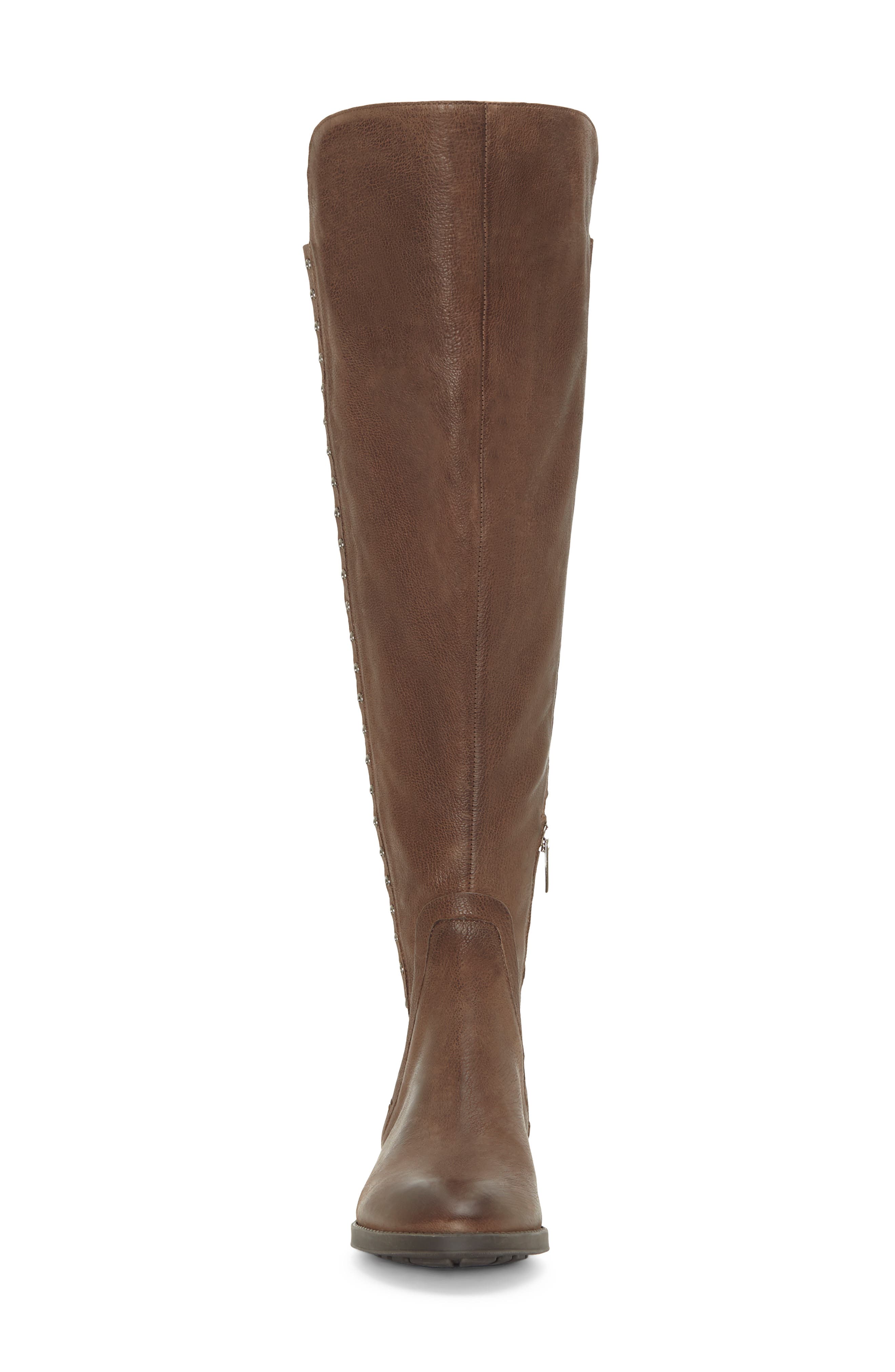 Pardonal Over-the-Knee Boot, Alternate, color, DARK WOOD LEATHER