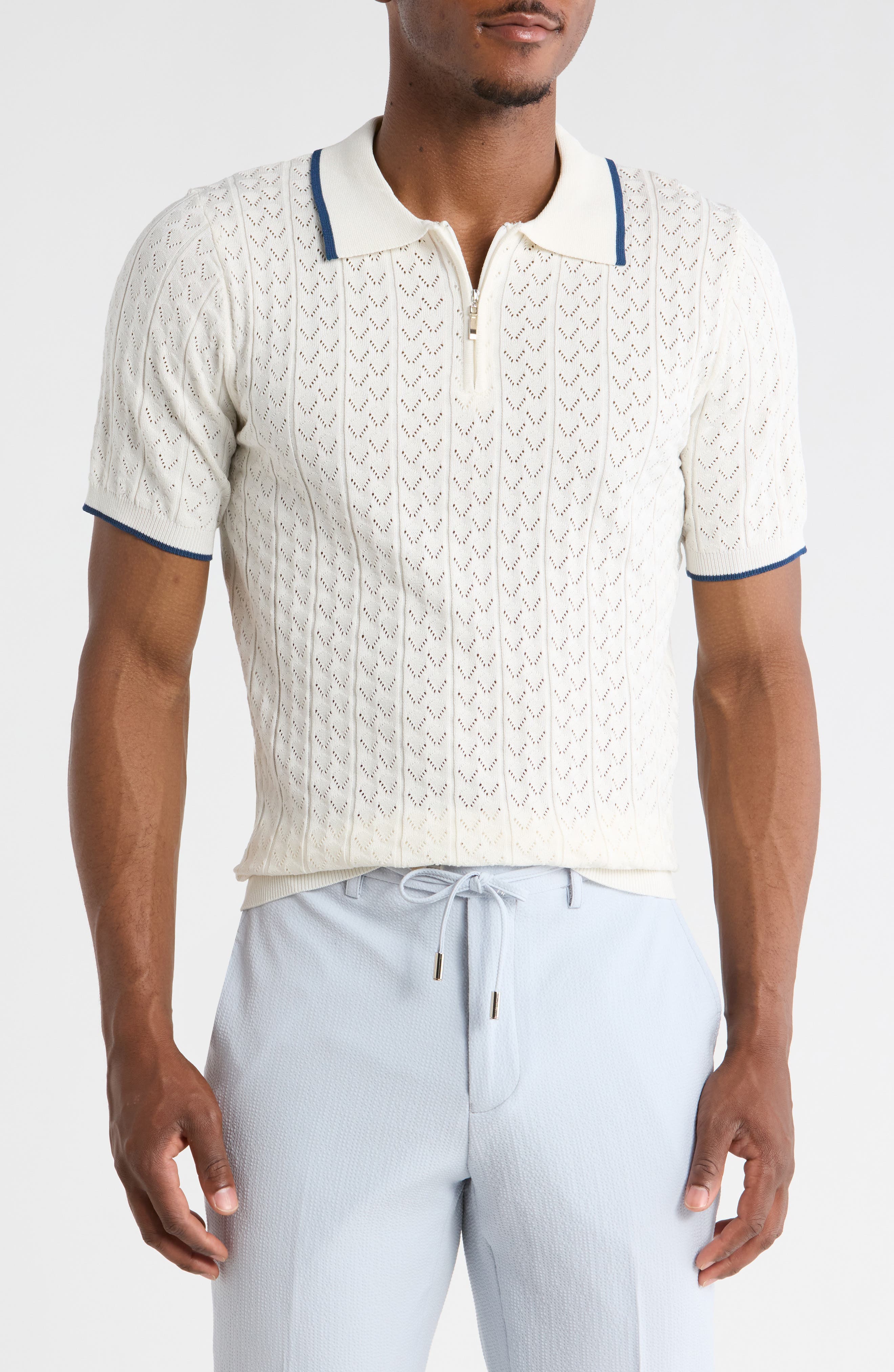 T.R. PREMIUM Slim Fit Polo Sweater